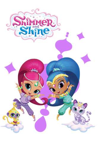 Shimmer and Shine Edible icing image - A4 - Click Image to Close